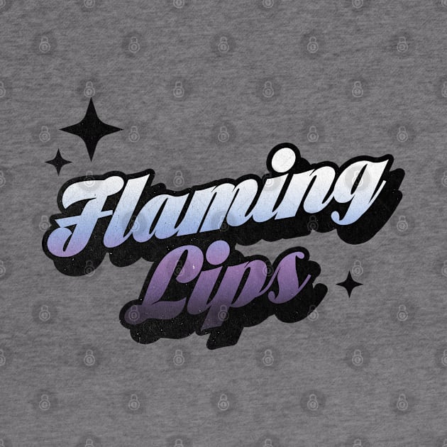 Flaming Lips - Retro Classic Typography Style by Decideflashy